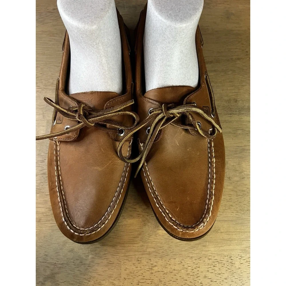 Sperry Topsider Authentic Original US Size 12 Sahara Boat Shoes Men's Leather